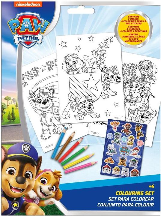 Produktbild Kids Licensing Paw Patrol Sticker Colouring set