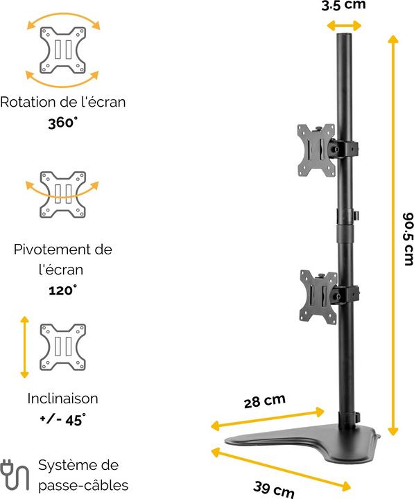 Produktbild Fellowes Professional Series Doppel Monitorarm (Tisch, 32")