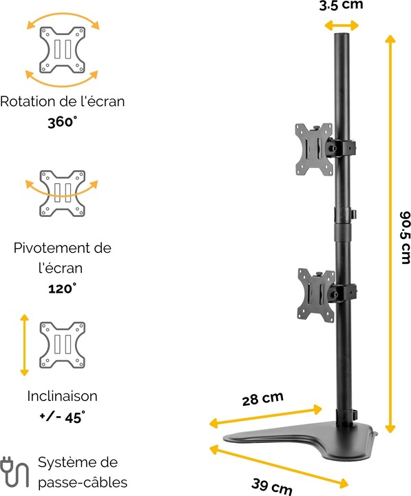 Produktbild Fellowes Professional Series Doppel Monitorarm (Tisch, 32")