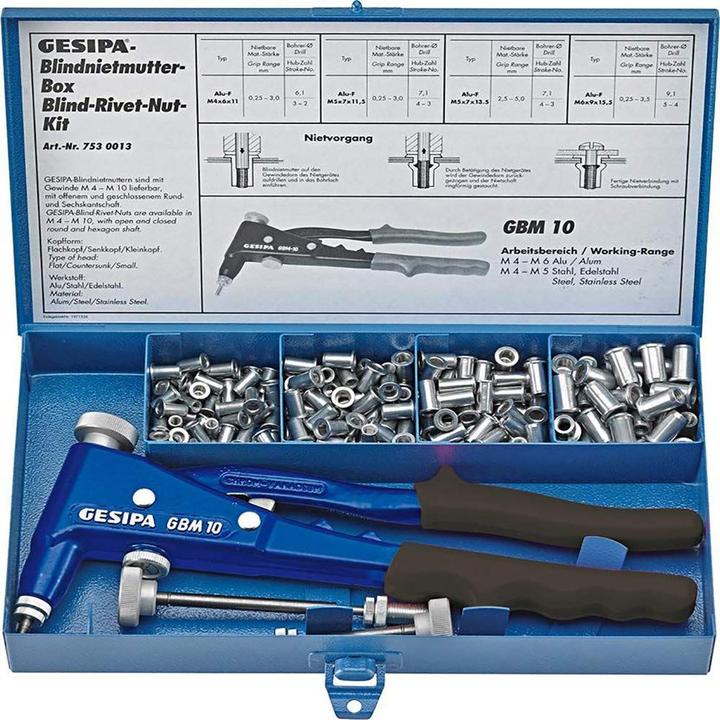 Actual product image Gesipa Blind Rivet Nut Box (275 mm)