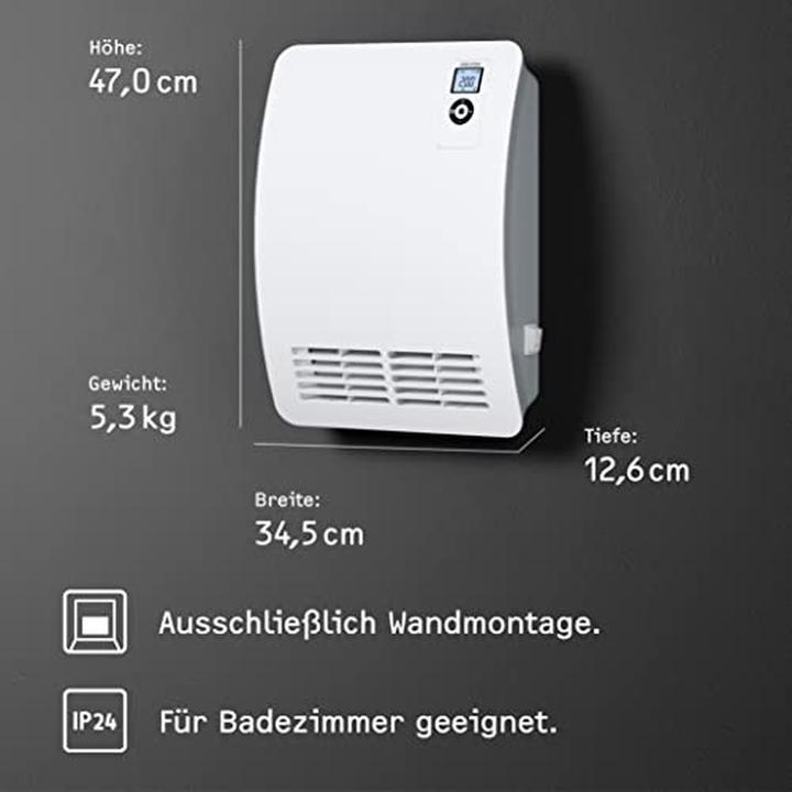 Productafbeelding Stiebel Eltron Snelverwarmer CK 20 Premium, 2kW voor ca. 25 m², VDE-getest, LC-display, timer, stille modus (2000 W)