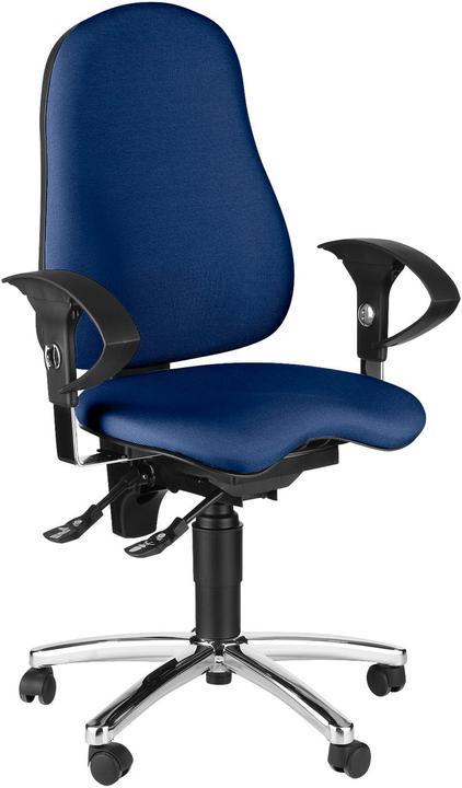 Actual product image Topstar SENSUM office chair, permanent contact, with armrests, lumbar support, 3D ortho seat