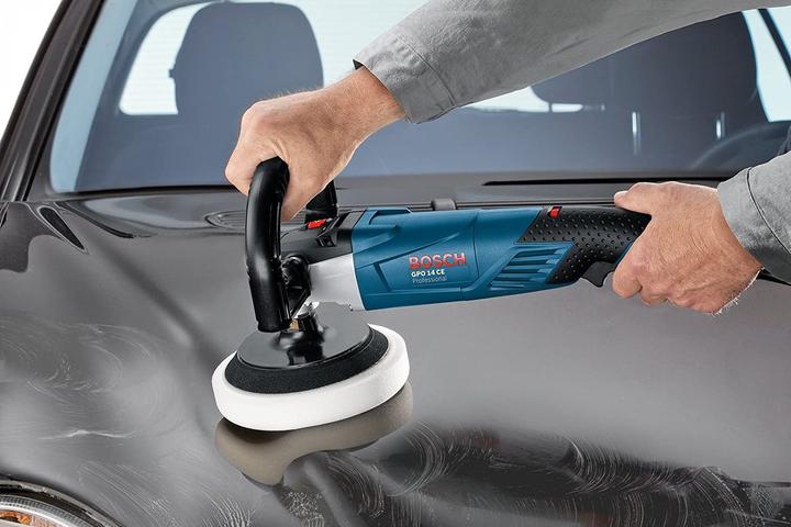 Actual product image Bosch Professional Polisher GPO 14 CE, 1400 watts, 2.5 kg, with additional handle and D-handle (Sander, 1400 W)