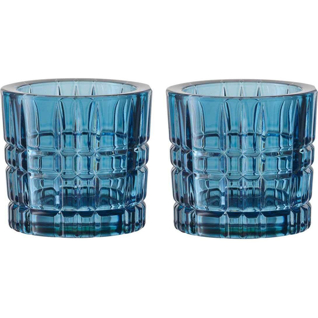 Nachtmann, Windlicht, Teelichthalter Square Votives (2 x, Ø 7 x 6.5 cm)