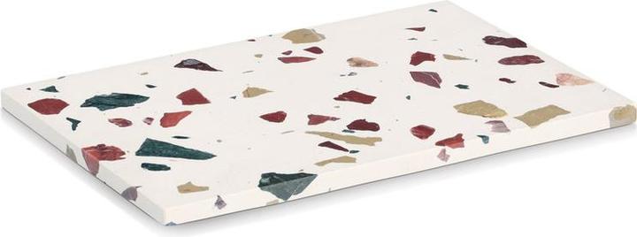 Actual product image Zeller Present Servierplatte und Schneidbrett Terrazzo 30x20x1.4 cm
