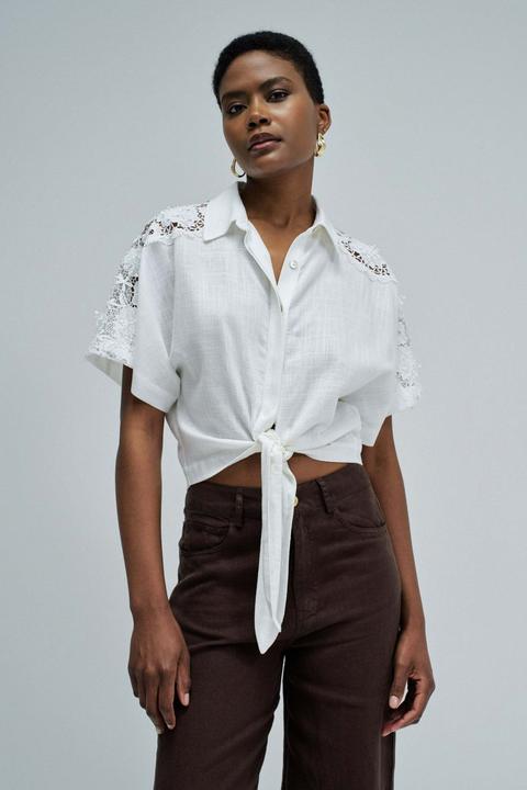 Produktbild Salsa Jeans Kurzarmbluse Front Knot Short Sleeve (S)