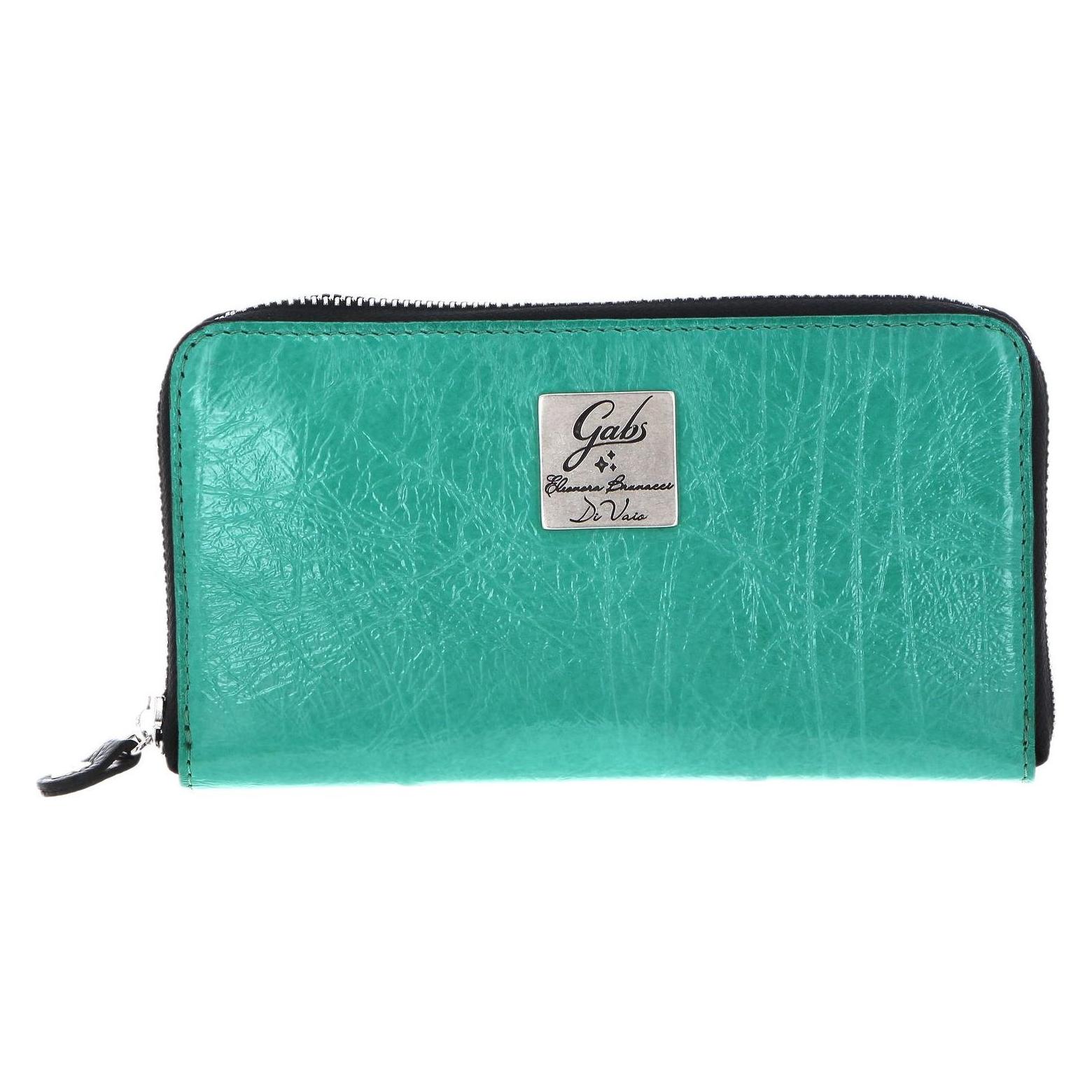 Gabs, Damen, Portemonnaie, GMONEY17 Naplak Silver Wallet, Türkis