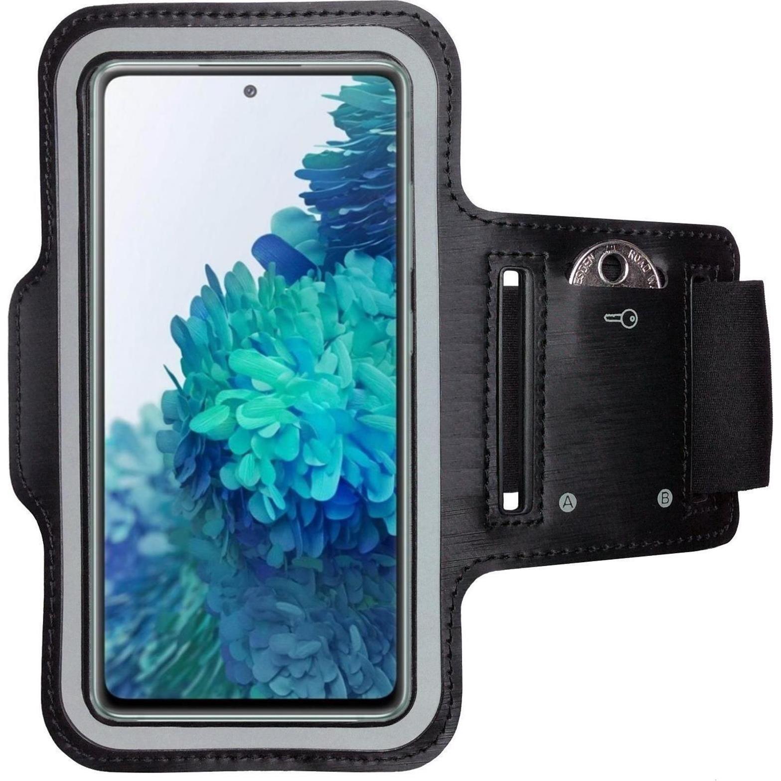 CoverKingz Sportarmband für Samsung Galaxy A73 5G, Smartphone Sportarmband, Schwarz