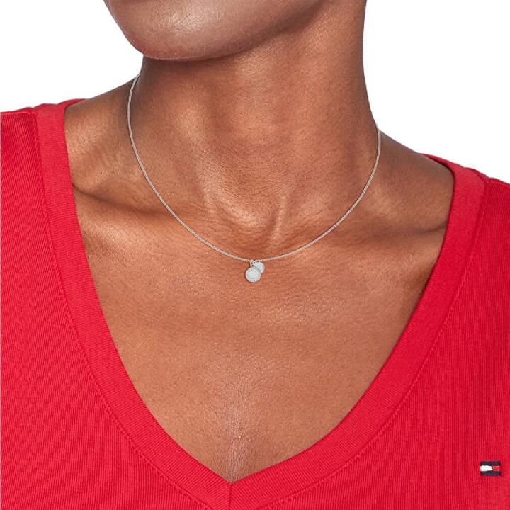 Image du produit Tommy Hilfiger - Stylish necklace with crystals Mini Crystals 2780901 (Acier, 45 cm)