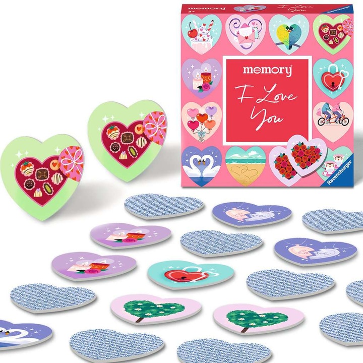Produktbild Ravensburger moments memory® I love you - 22398 - Spieleklassiker - 24 in Herzform (Deutsch)