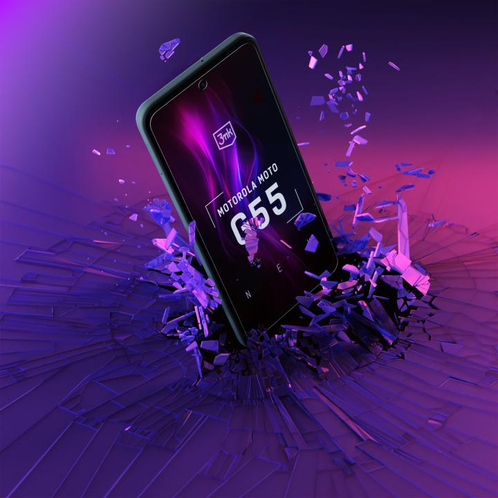 Actual product image 3MK FlexibleGlass pro Motorola Moto G55 5G (5903108610315) (1 Piece, Motorola Moto C)