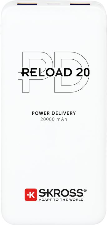 Actual product image Skross Reload 20 (20000 mAh, 18 W, 74 Wh)