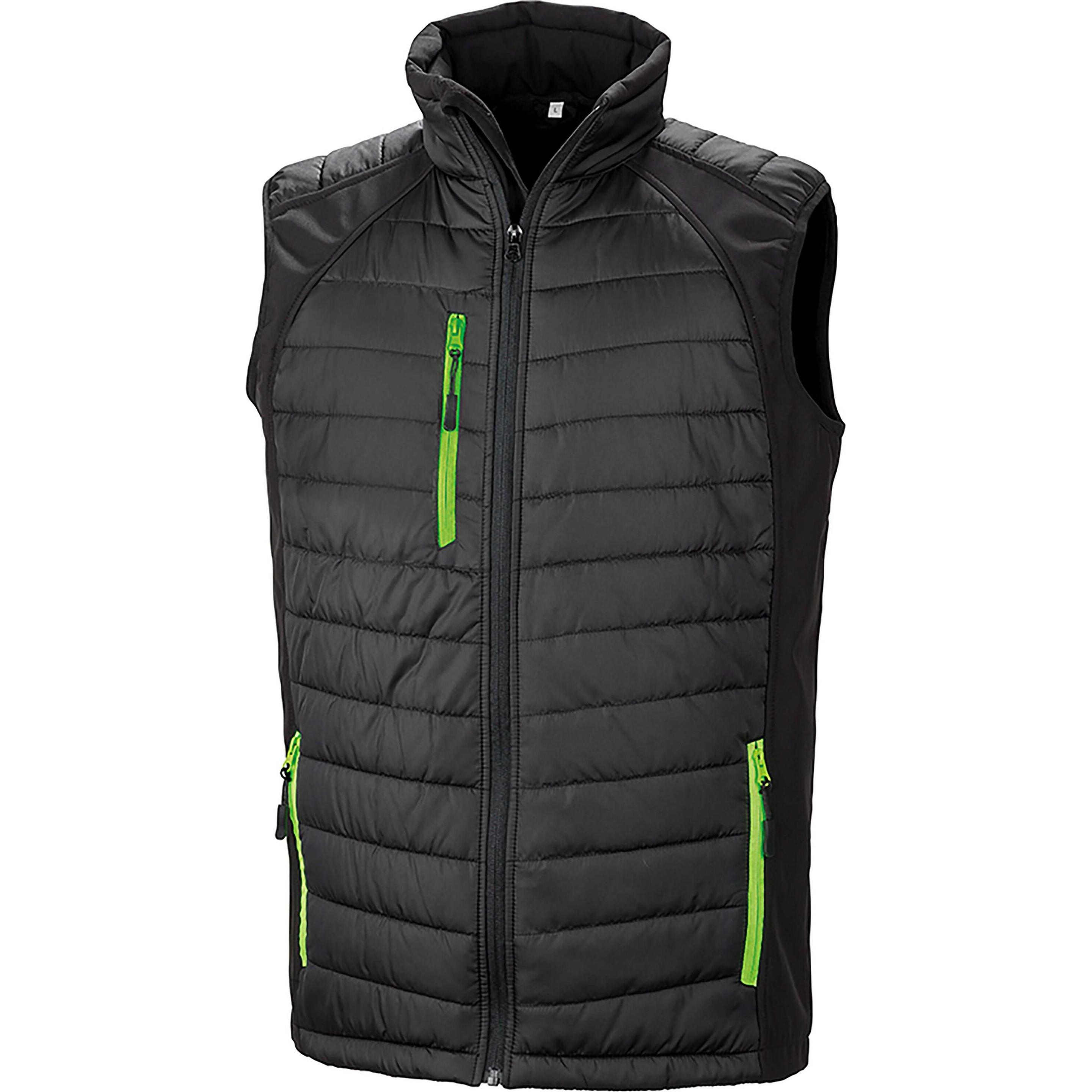 Regatta, Herren, Weste, Softshell Rembourré Black Compass, Schwarz, (XL)