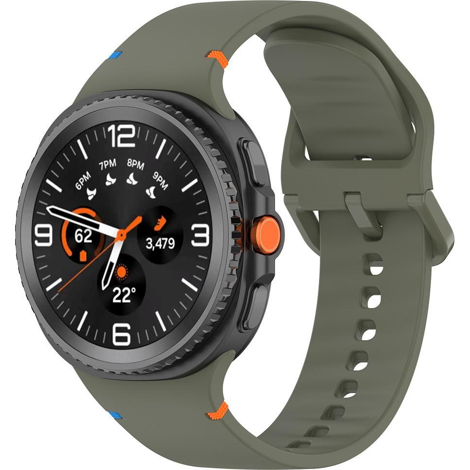 Techsuit - Watchband (W079) - Samsung Galaxy Watch8 40mm/Watch8 44mm/Watch8 Classic - Isle of Pines (Silicone), Cinturini per orologi, Verde