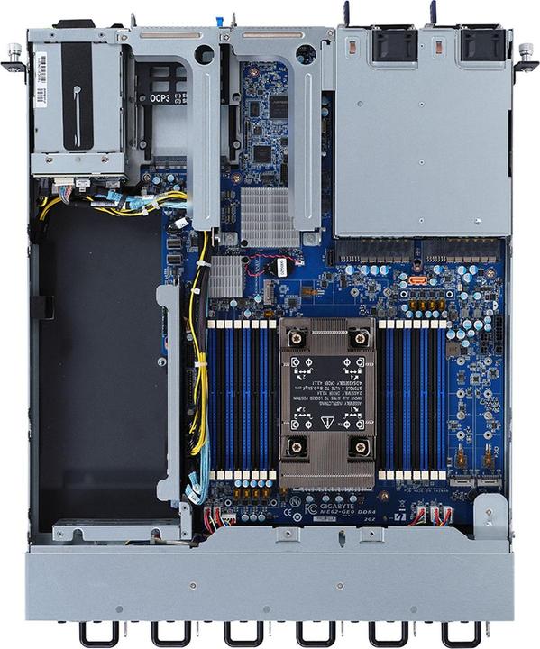 Actual product image Gigabyte GIGA-BYTE INTEL BAREBONE E162-220 1U 1CPU 16XDIMM 2XHDD 3XPCIE 2X800W 80+