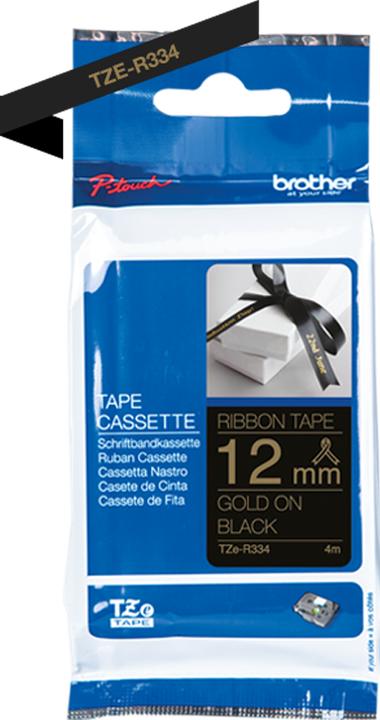 Actual product image Brother TZe-R334 (1.20 cm, Black)