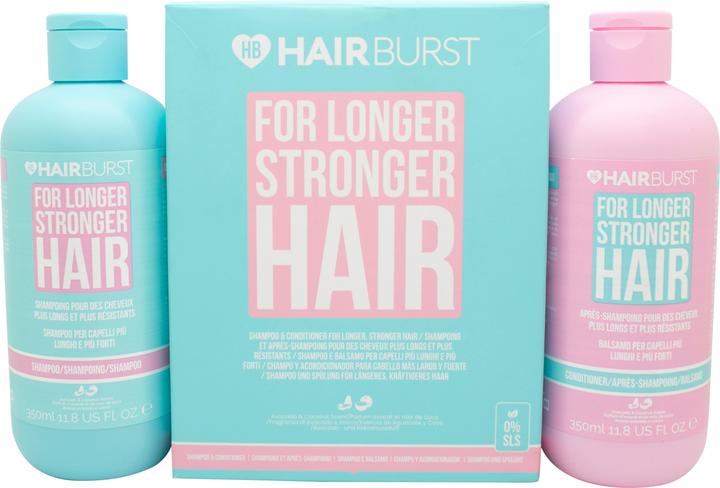 Image du produit Hairburst Shampooing et après-shampooing pour cheveux plus longs et plus forts 2 x 350 ml (700 ml, Shampoing liquide)