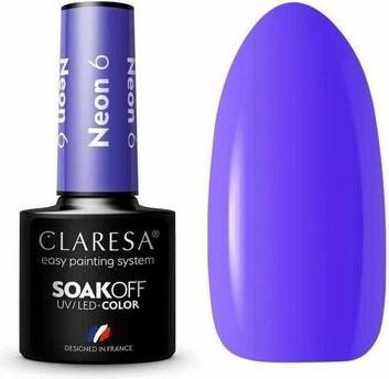 Immagine prodotto Claresa Smalto per unghie UV neon 5ml - Confezione da 6 (Vernice UV gel)