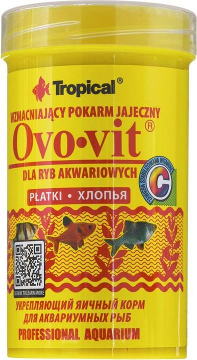 Actual product image Tropical Ovo-Vit - food for aquarium fish - 100 ml/20 g (Aquarium Fish, 100 ml)