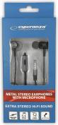 Actual product image Esperanza Metallkopfhörer mit Mikrofon (NC, Cable)