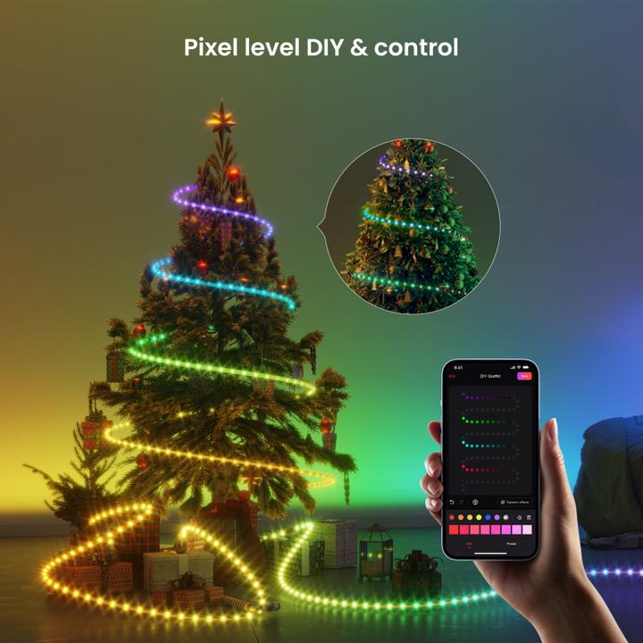 Actual product image Yeelight Light Strip Wi-Fi, OBSID RGBIC, 2m, black (Indoor)