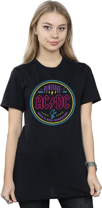 Produktbild AC/DC Kreis Neon Baumwolle Boyfriend TShirt (XL)
