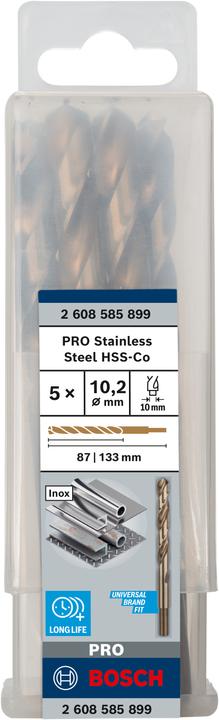 Productafbeelding Bosch Professional Zubehör HSS metalen draaiboor 10,2 m (10,2 mm)