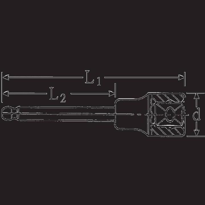 Actual product image Stahlwille Inhex bit socket (6 mm)