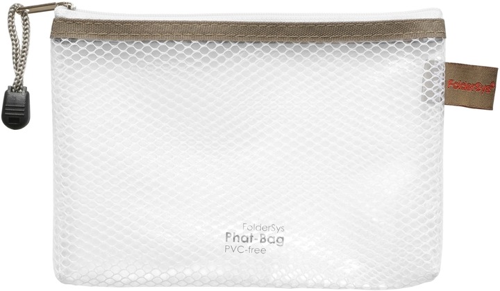 Productafbeelding Foldersys Zakje met rits A6 transparant/taupe 0,15 mm (A6, 1 x)