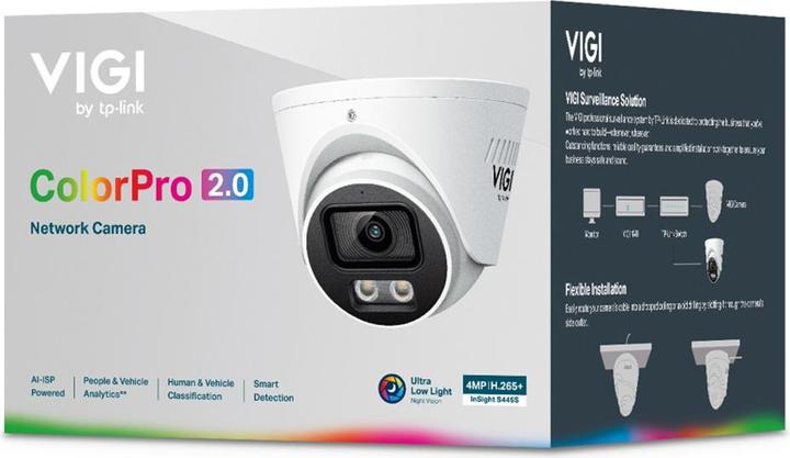Immagine prodotto TP-Link Omada InSight S445S(2.8mm) VIGI 4MP ColorPro Turret (2688 x 1520 pixel)