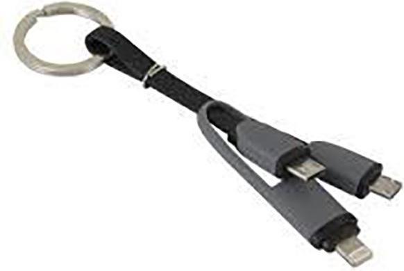 Immagine prodotto Land P019-RC-MLMM cavo USB Micro-USB B Micro-USB B/Lightning Nero, Grigio