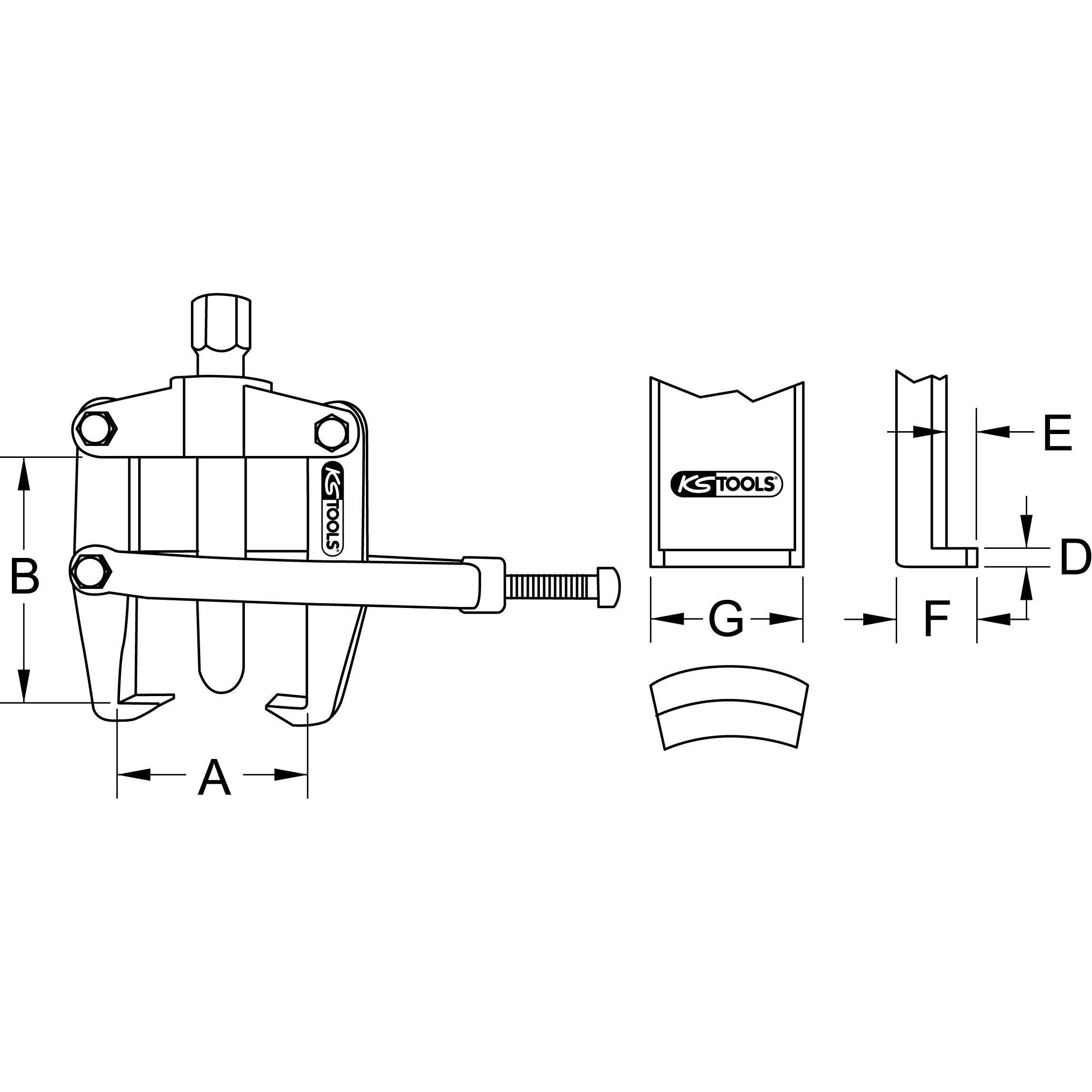 KS Tools, Utensili autofficina, Estrattore Per Giunti Sferici