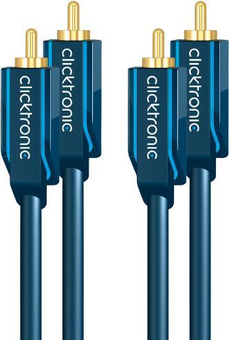 clicktronic Stereo-Audiokabel (10 m, Cinch)