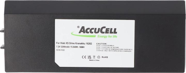 Immagine prodotto AccuCell Akku für den Hiab XS Drive Kranakku 16262, 3786692 (7.20 V, 2000 mAh)