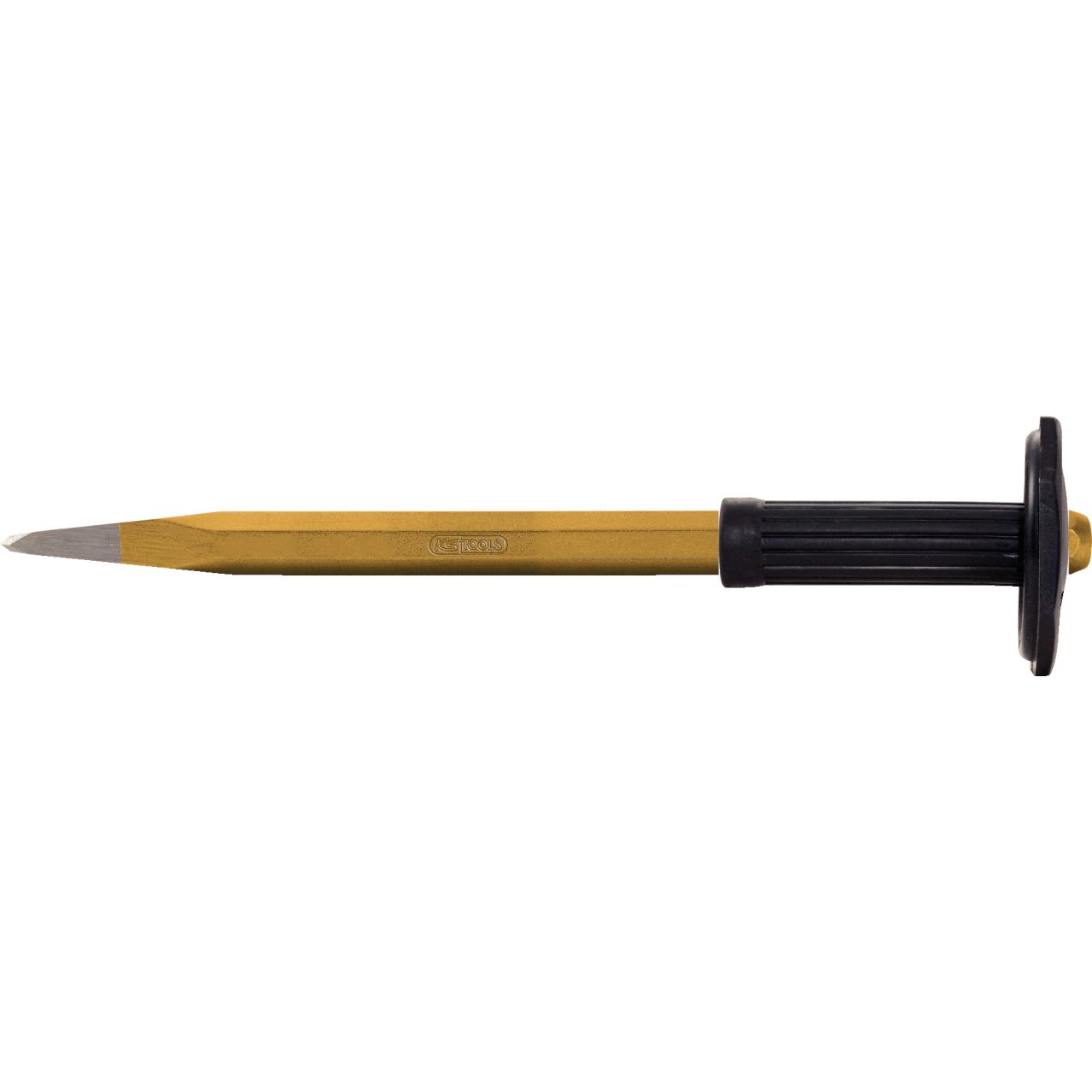 KS Tools, Meissel, Spitzmeissel mit Handschutzgriff, 8-kant (350 mm)
