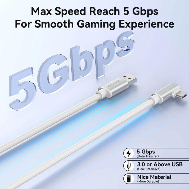 Produktbild AMVR Meta Quest 3 / 3S VR Link Kabel USB 3.0 Highspeed-Datenübertragung bis 5 Gbps