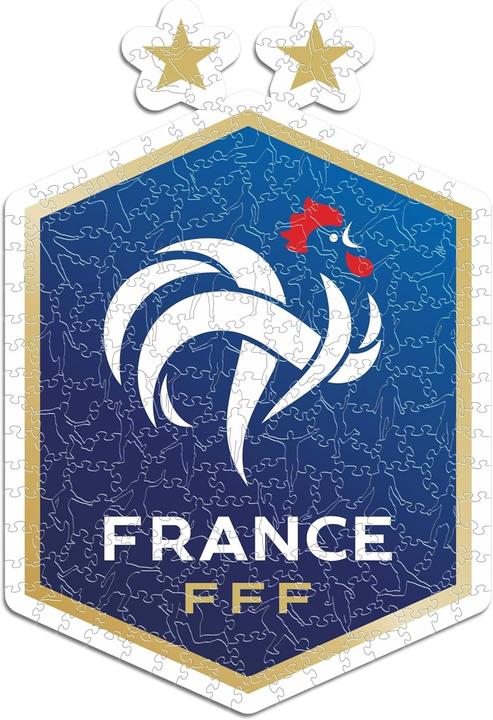 Produktbild Iconic FFF Französische Fussball Nationalmannschaft - Logo - Holz Puzzle Grösse L (500 Teile) (500 Teile)