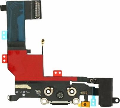 Produktbild OEM Ladeanschluss mit Mikrofonflex für iPhone 5s schwarz (iPhone 5S)
