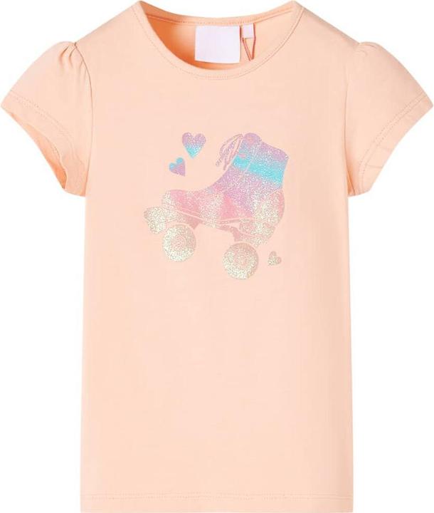 Immagine prodotto vidaXL T-shirt per bambini arancione chiaro 104,Materiale: 95% cotone. 5 (104)