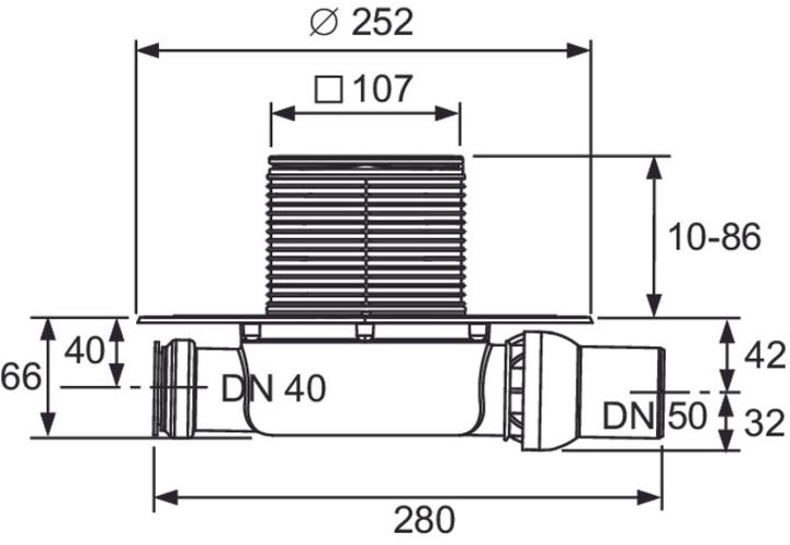 Produktbild TECE Tecedrainpoint S Drain Set112 Supe Flat (100 mm)