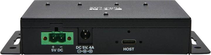 Actual product image Eaton Industrial-Grade 4-Port USB Hub USB 3.1 Gen 2 10Gbps 2 USB-A & 2 USB-C Ports 15kV ES (USB-C, 4 ports)