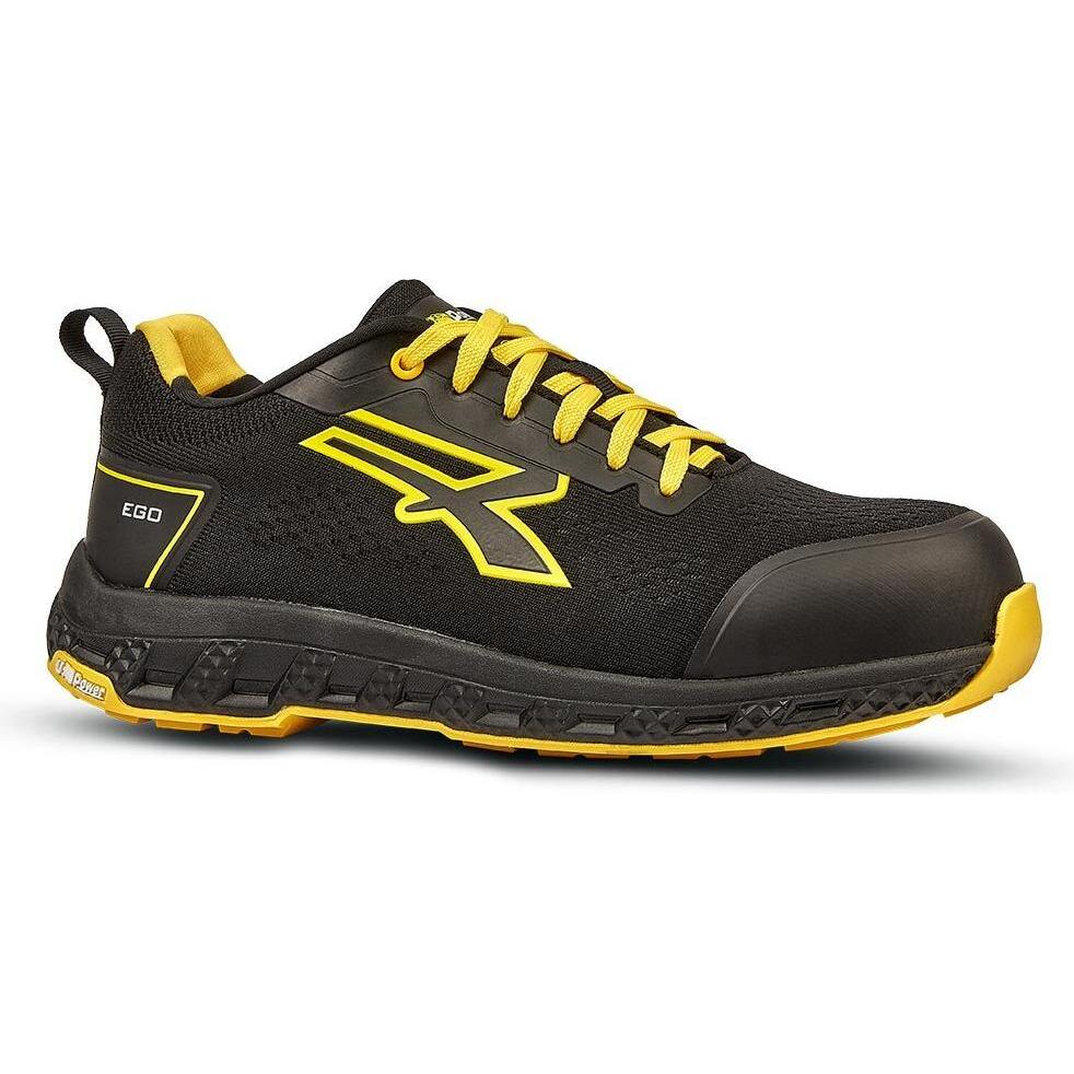 U-Power Uomo Nero/Giallo Scarpe Da Lavoro, Fitz Esd S1ps Hi Hro Fo Sr (37)