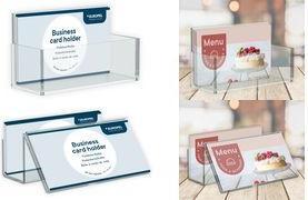 Europel Visitenkartenhalter, 1 Fach, transparent
