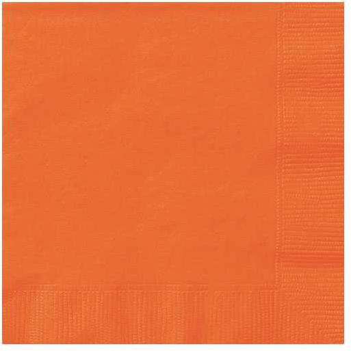 Image du produit Unique Servietten orange, 20 Stk. (20 pcs)