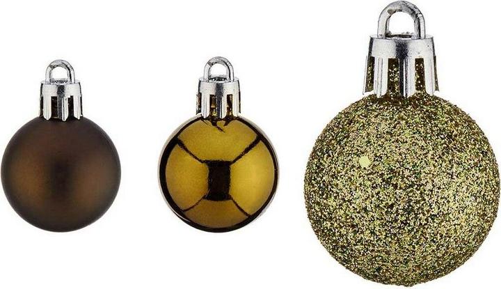 Produktbild Krist+ Weihnachtskugeln-Set 3 x 4 x 3 cm grün Kunststoff (12 Stück) (12 -teilig)