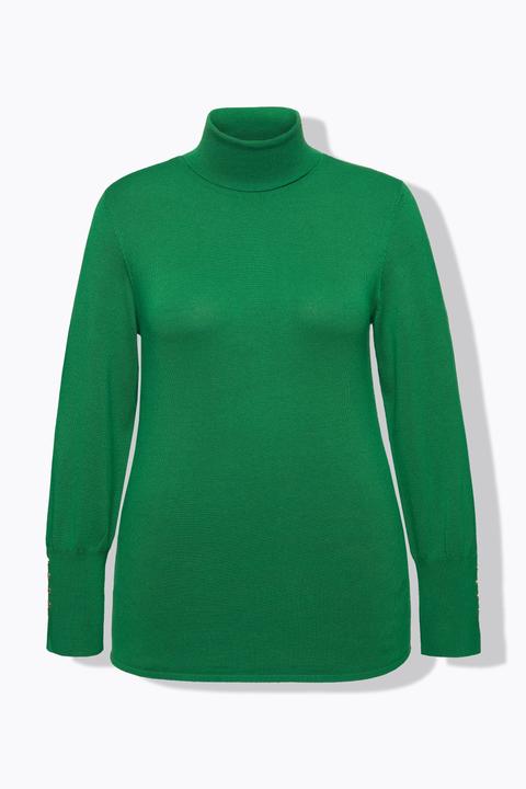 Produktbild Ulla Popken Pullover, Rollkragen, Zierknöpfe, Langarm (46, 48)