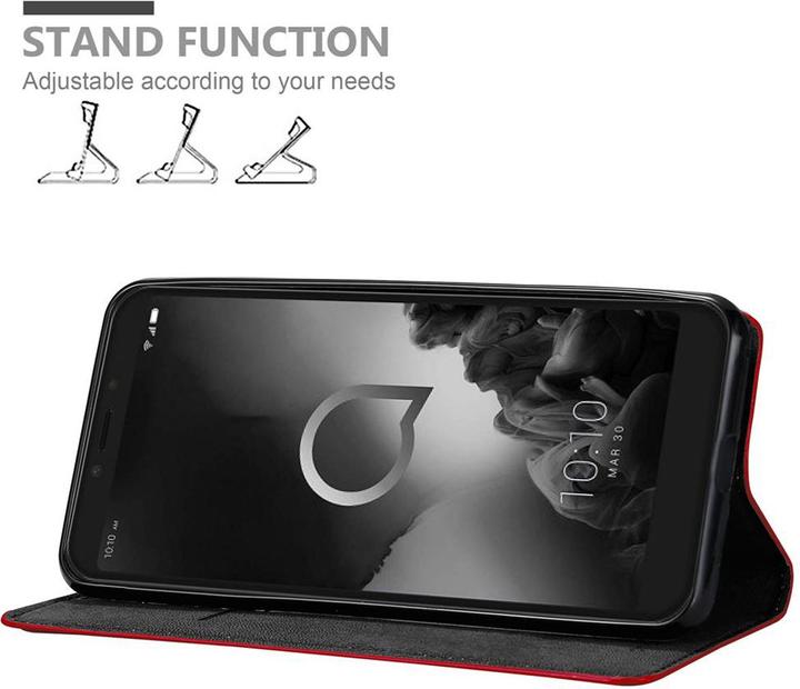 Actual product image Cadorabo Book Invisible Magnet Cover (Alcatel 1S (2019))