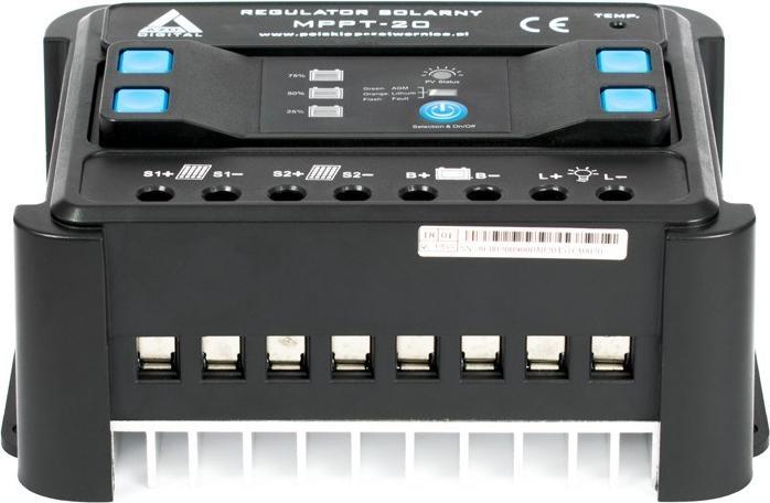 Actual product image Digital MPPT charge controller AZO 12/24 - 20A