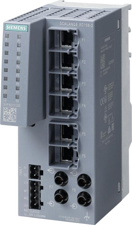 Actual product image Siemens SIEM 6GK5106-2BB00-2AC2 SCALANCE XC106-2 6x 10/100MBit/s RJ45 ports