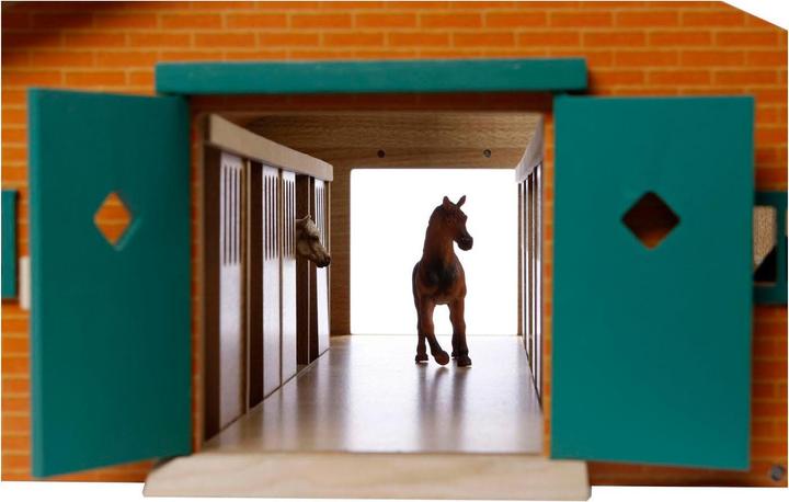 Image du produit Sombo Bois d'écurie Horse avec 9 écuries 1:32